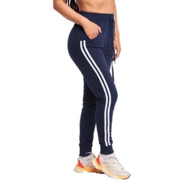Imagem de Calça Moletom Konoa Feminina Jogger Slim M1F, PP, Azul, Marinho, Femin
