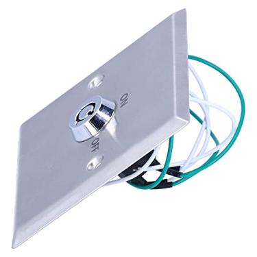 Imagem de Yinhing Chave da Porta de Aço Inoxidável, a Chave Gira para Controlar a Trava da Porta, Aparência Atraente, Interruptor Universal de Chave Com Instalação Simples, para Portão, Porta de Garagem,