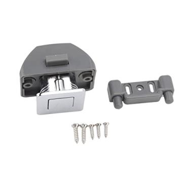 Imagem de Hyuduo Trava do Armário de Botão, Travas de Gaveta Liga Zinco Sem Chave, Armário Estável e Segura, Facilmente Abre e Feche Mais 30.000 Vezes