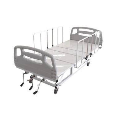 Imagem de Cama Hospitalar 3 Manivelas 7 Posições com Elevação do Leito Semi Luxo