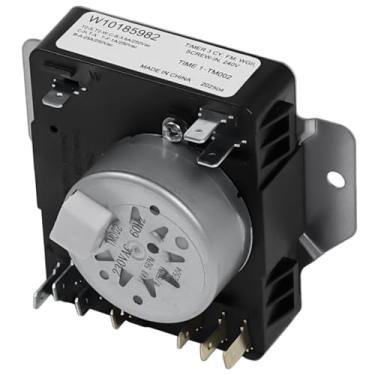 Imagem de W10185982 Temporizador de secadora compatível com Whirlpool, Maytag, Amana, Kenmore, Crosley e mais, peças de controle de temporizador de secadora de roupas de substituição WPW10185982, AP6016541