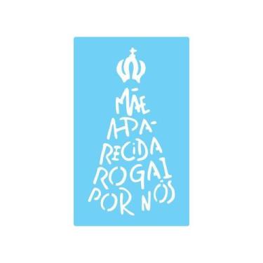Imagem de Stencil De Parede Tamako Mãe Aparecida - 55 X 90Cm - Ref 403 - Stencil