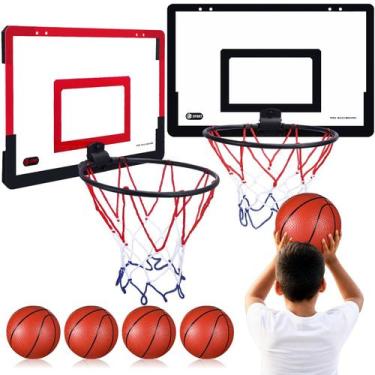 Imagem de Mini Basketball Hoop Sosation, 2 peças com 4 bolas, bomba e ganchos