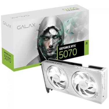 Imagem de Galax RTX 5070 1-Click OC White, Placa de Vídeo, 12GB GDDR7, Sistema de Refrigeração Avançado