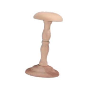 Imagem de WeiLaiKeQi Suporte de exposição de chapéus Cabide de chapéus leve em forma de cúpula Suporte de madeira Organizador de exibição para shopping Sala de estar Casa, S