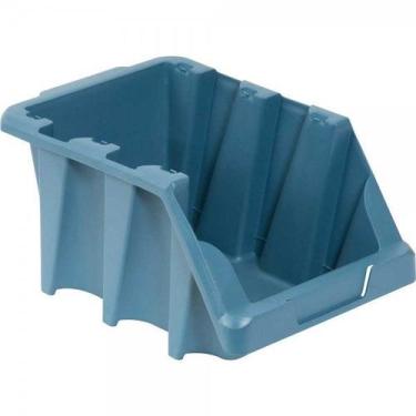 Imagem de Gaveteiro plástico nº 7 18,0 cm x 22,0 cm x 34,0 cm modelo prático azu