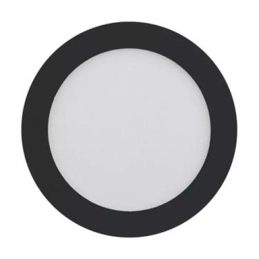 Imagem de Painel Plafon Led Embutir Redonda 25W 4000K Jet Black Bivolt - Save En