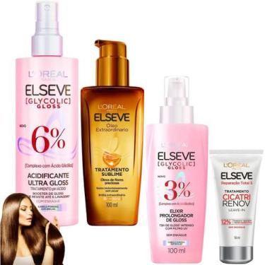 Imagem de Kit Elseve Cicatri Renov Elixir Óleo Extraordinário Acidific - L'oreal