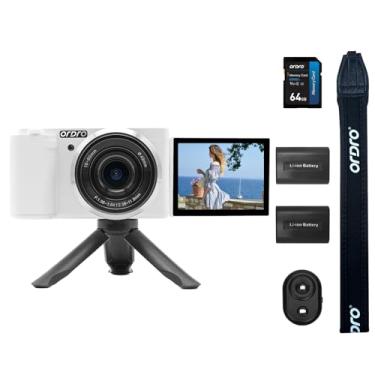 Imagem de ORDRO Câmera Digital G930 5K Para Criadores De Conteúdo, Vloggers E Fotógrafos Com Zoom Óptico 5X, Foco Automático Grande Angular (Branca)