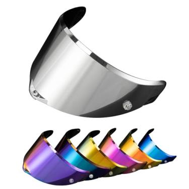 Imagem de PSLER Viseira Pista Gp Rr - Substituição De Para Capacete Motocicleta Gprs Corsa-R Race 3, Prata Escura Espelhada