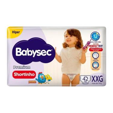 Imagem de Fralda Babysec Premium Shortinho Hiper Tamanho XXG 42 Unidades, XXG, 4
