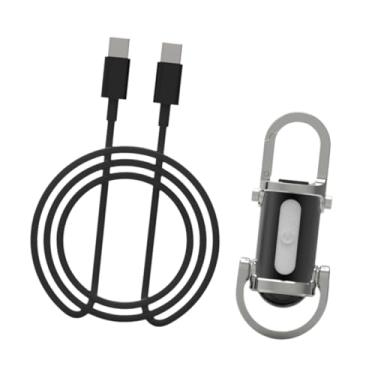 Imagem de Dynwave Mini chaveiro com luz, lâmpada de espera para presente, pequena micro lâmpada para chaveiro, luz longa e brilhante para passear com o cachorro, Prateado