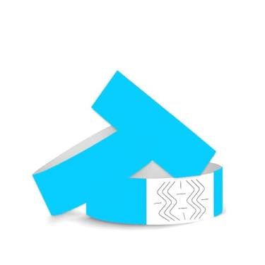 Imagem de Pulseiras de papel descartáveis, 800 unidades, 16 cores, impermeável, para eventos, identificação hospitalar, festa (azul FLC)
