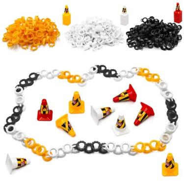 Imagem de Hobby Fans 180 Pieces RC Car Racing Track Drift Runway Drift Field Fence with 30PCS Road Cones for 1/14 1/16 1/18 1/24 1/28 1/43 Mini RC Car (Black & Yellow & White, 210PCS)