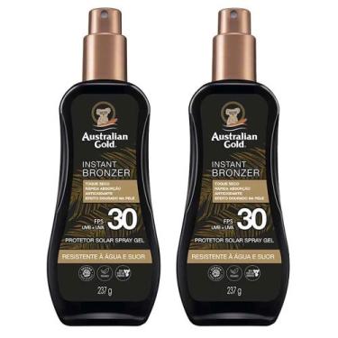 Imagem de Australian Gold Instant Bronzer Kit Com 2 Protetores FPS 30, Kit