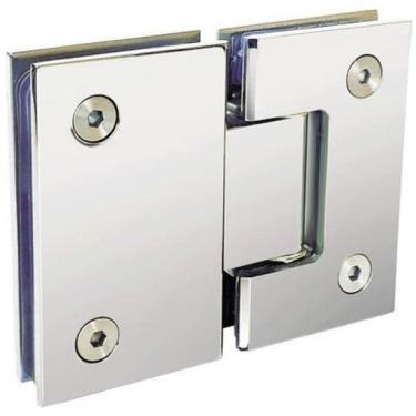 Imagem de Kit 2 Dobradiças 1010 Inox 180º Porta E Box Vid/Vid Gv48 Aco