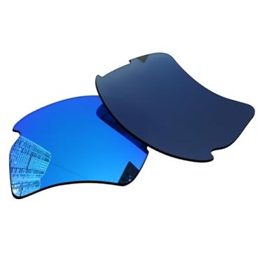 Imagem de Acefrog Lentes de reposição polarizadas de 1,5 mm para óculos de sol Oakley Flak 2.0 XL OO9188 59 mm, material atualizado, resistente a impactos - espelhado polarizado azul gelo - 1,5 mm