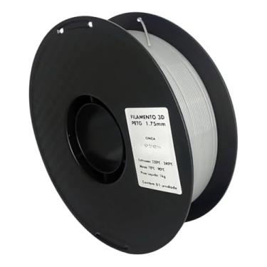 Imagem de Filamento 3D PETG Cinza 1.75mm 1KG Masterprint Para Impressora 3D