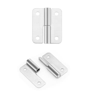 Imagem de HSMT-hinges Dobradiça de elevação de 4 cm, aço inoxidável 304, dobradiças de bandeira de junta deslizante destacáveis para várias caixas de madeira ou metal, baús de ferramentas e muito mais (destro