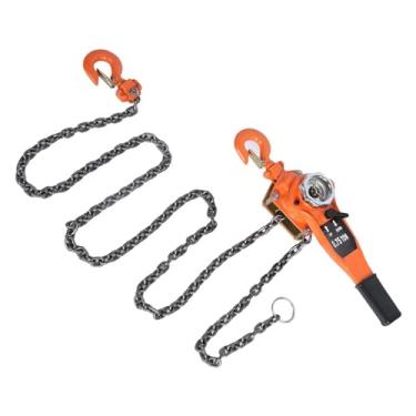 Imagem de Estink 750kg Guincho de Alavanca Guincho de Catraca Talha de Corrente Com Corrente de Elevação Em Aço Manganês G80 e Anel Anti-Queda para Elevação Pesada 3 Metros