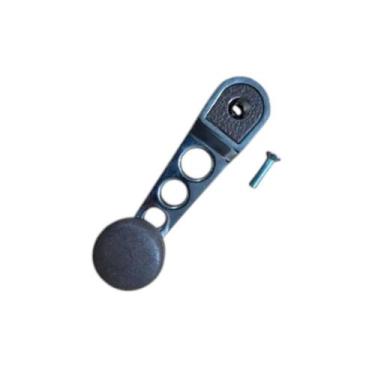 Imagem de Manivela reguladora do vidro esportiva. marrom, fusca. com parafuso. -