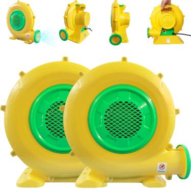 Imagem de GZKYYLEGS Bounce House Blower para infláveis, 950 W + 480 W Poderoso ventilador inflável bomba portátil para castelo inflável inflável, casa de bolha, escorregadores de salto, toboágua, cabine de