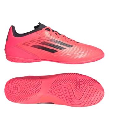 Imagem de Chuteira Adidas Futsal F50 Club FxG Salmão Rosa e Preto - Masculino - 44 - Rosa