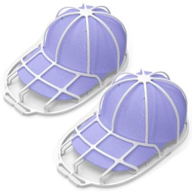Imagem de Little Syohe Gaiola de lavadora de chapéus para máquina de lavar – Suporte de limpeza para limpar e proteger chapéus – Limpador universal de chapéus para bonés de beisebol para adultos e crianças