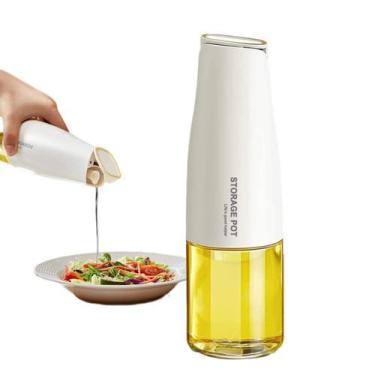 Imagem de Porta Azeite Vinagre Óleo Galheteiro Redondo De Vidro 500ml - Galhetei