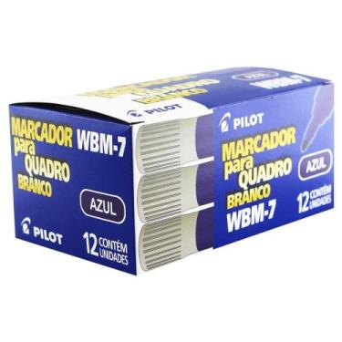 Imagem de Caixa com 12 Marcador de Quadro Branco WBM-7 Azul Pilot