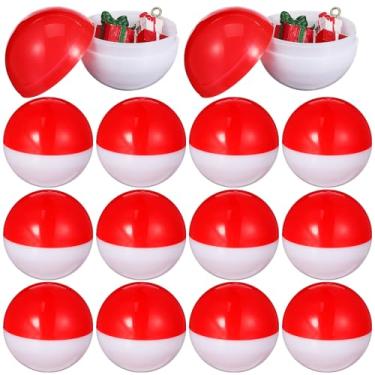 Imagem de Milisten 20 Cápsulas Vermelhas para Máquina de Venda Automática, Cápsulas de Plástico Redondas Vazias de 2 Polegadas para Máquina de Chicletes, Recipientes para Lembrancinhas de Festa de Natal E