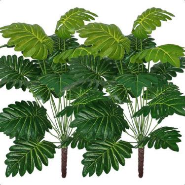 Imagem de Kit 2 Bananinha Artificial Verde Grande Sem Vaso Decoração - Flor de M