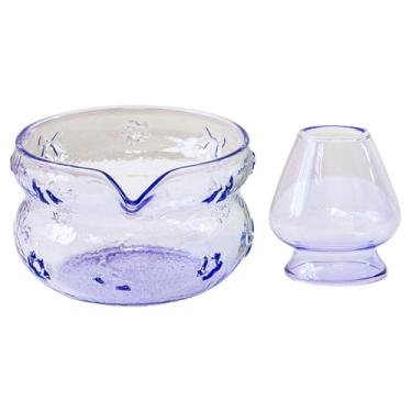 Imagem de predolo Tigela de vidro Matcha feita à mão com bico para utensílios de mesa Chawan para Cold Brew Family Friend, Tolet