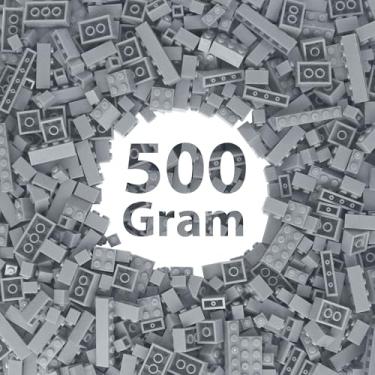 Imagem de Carlerait Bulk Light Grey Building Bricks, Classic Building Blocks Compatible with All Major Brands