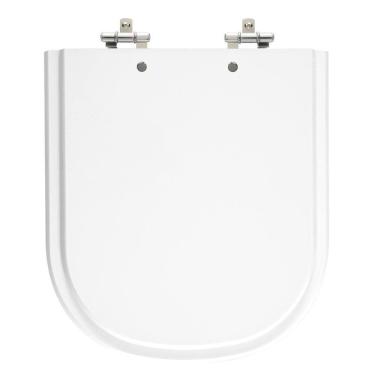 Imagem de Assento Laqueado Etna Branco Tampa Para Vaso Icasa Em Mdf