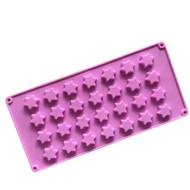 Imagem de Molde Silicone Estrelas Chocolate Bala Goma Fondant Biscuit