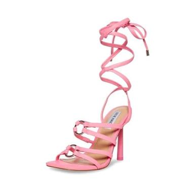 Imagem de Steve Madden Salto agulha Bella Pink bico aberto detalhado com cadarço, rosa, 41