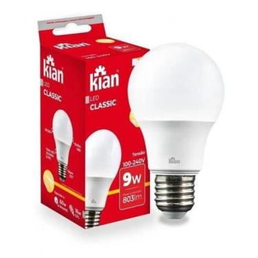 Imagem de Lampada Led Classic 9w 25.000h 810 Lumens - Kian, Branco&amp;9W