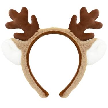 Imagem de Tedercle Faixa de cabeça com chifres e orelhas de rena
