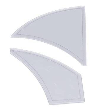 Imagem de Zhjvihx Modelo Twisted Pinwheel, Transparente Acrílico Sem Escorregamento de Régua de Costura Acrílica para Fabricação de Placas