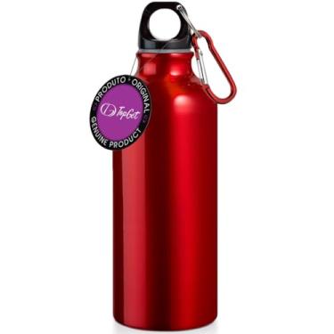 Imagem de Garrafa Squeeze Sport 500 ml com Mosquetão TopGet (Vermelho)