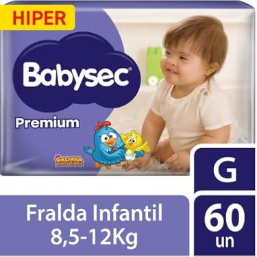 Imagem de Babysec Fralda Premium Hiper G 60 Un