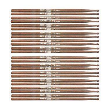 Imagem de Baqueta De Bateria Liverpool Tennessee Jatobá 7A 12 Pares