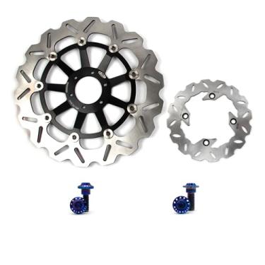 Imagem de Arashi Discos de freio dianteiros traseiros rotores com parafusos de montagem para Honda CB250F Hornet 250 1997-2018, acessórios de substituição de motocicleta
