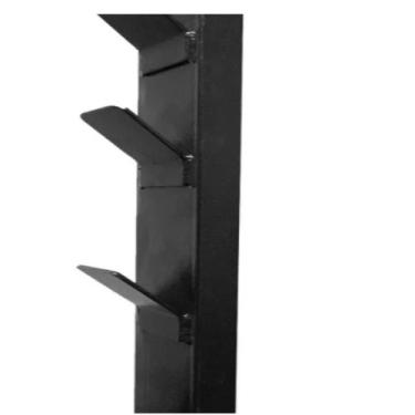 Imagem de Suporte para 10 Halteres de Parede - Line Fitness, Preto