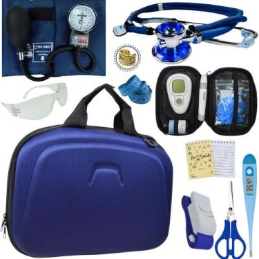 Imagem de Kit Enfermagem Maleta Completo Super Luxo + Monitor Glicose - Love Sau