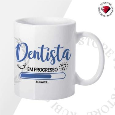 Imagem de Caneca de Cerâmica Mina Profissões Dentista - Mina Store, Branca 2
