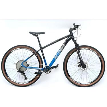 Imagem de Bicicleta Aro 29 Ksw XLT MWZA Alumínio 12v Kit 1x12v Pedivela Single K7 11/50 Freio a Disco Mecânico MTB (Preto/Azul - Bicolor, 19)