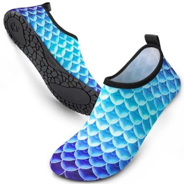Imagem de SIMARI Sapatos aquáticos femininos masculinos meias aquáticas praia descalço secagem rápida hidroginástica piscina antiderrapante viagem ao ar livre essenciais surfe rio lago snorkeling caiaque ioga