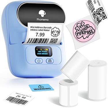 Imagem de ifgswopq P1050667-001 Novo cabeçote de impressão para impressora térmica QLN420 QLN 420 203dpi genuína (1 impressora azul + 3 etiquetas de rolo)